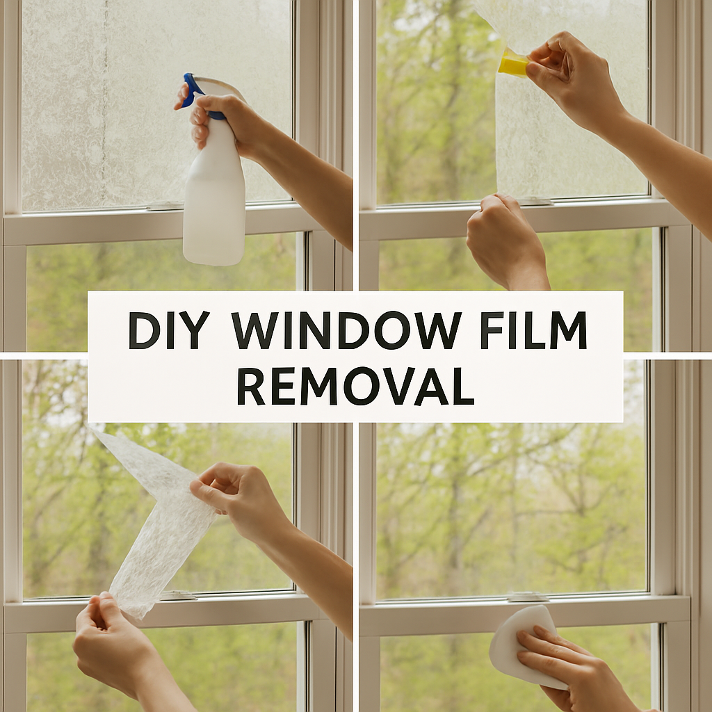 DIY window film removal