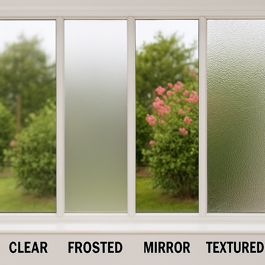 Different types of privacy window films
