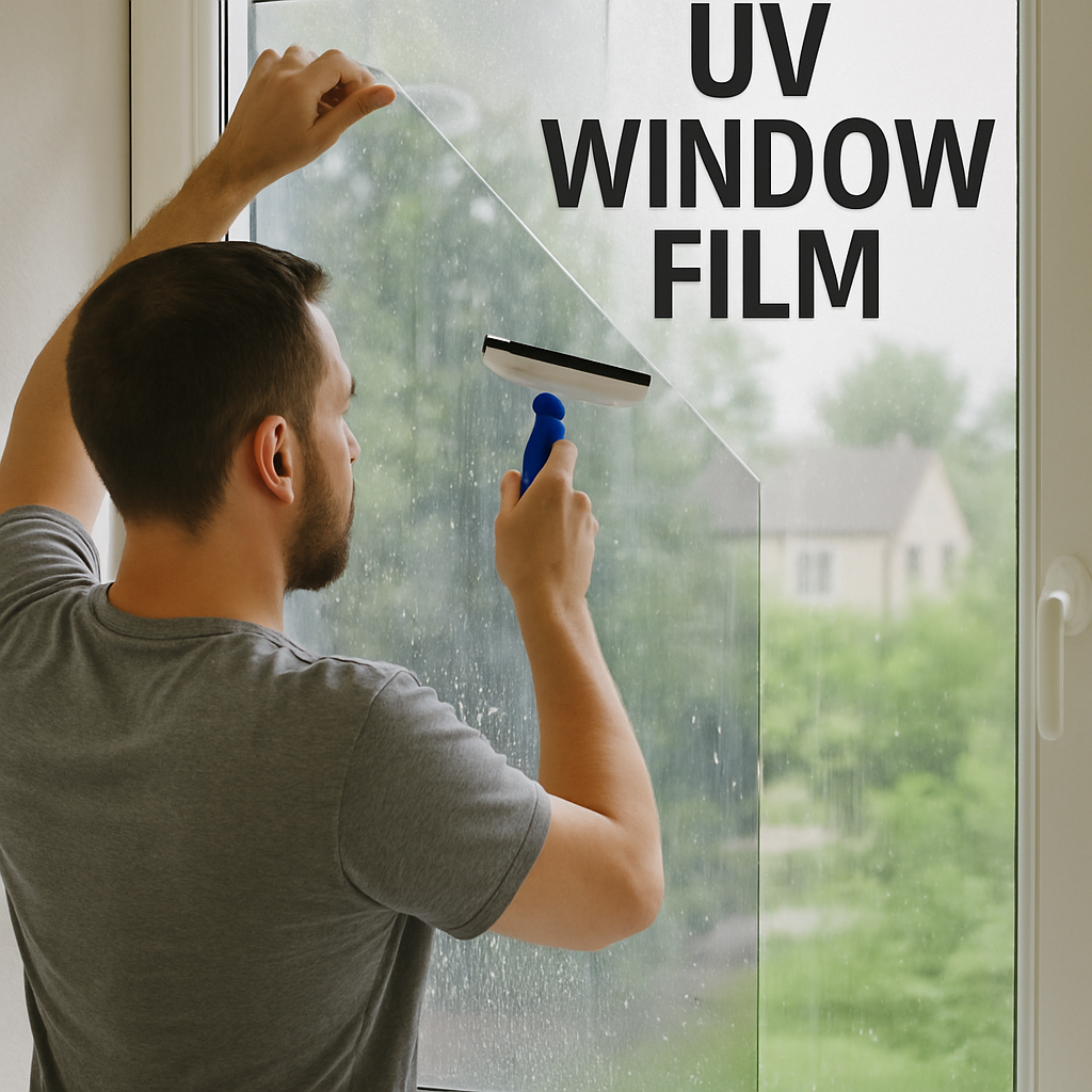 UV window film application