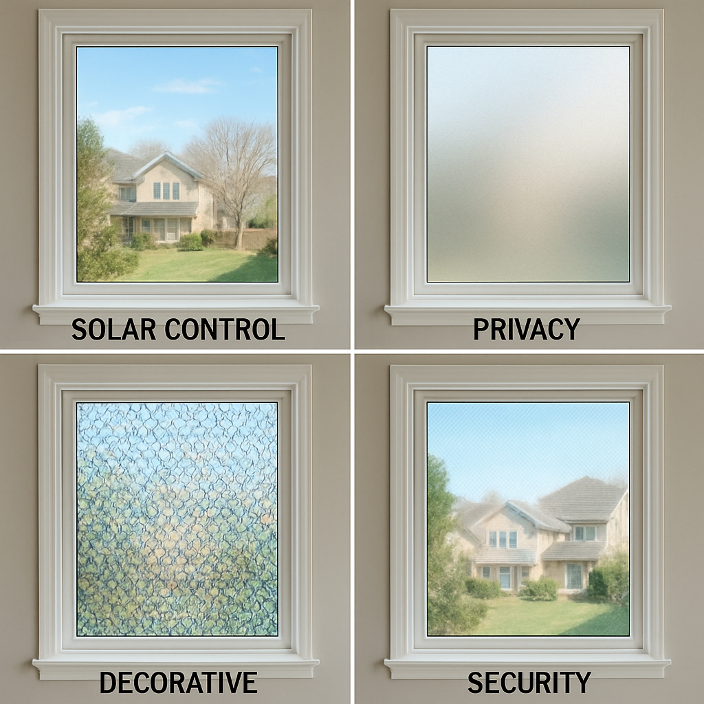 Different types of window films