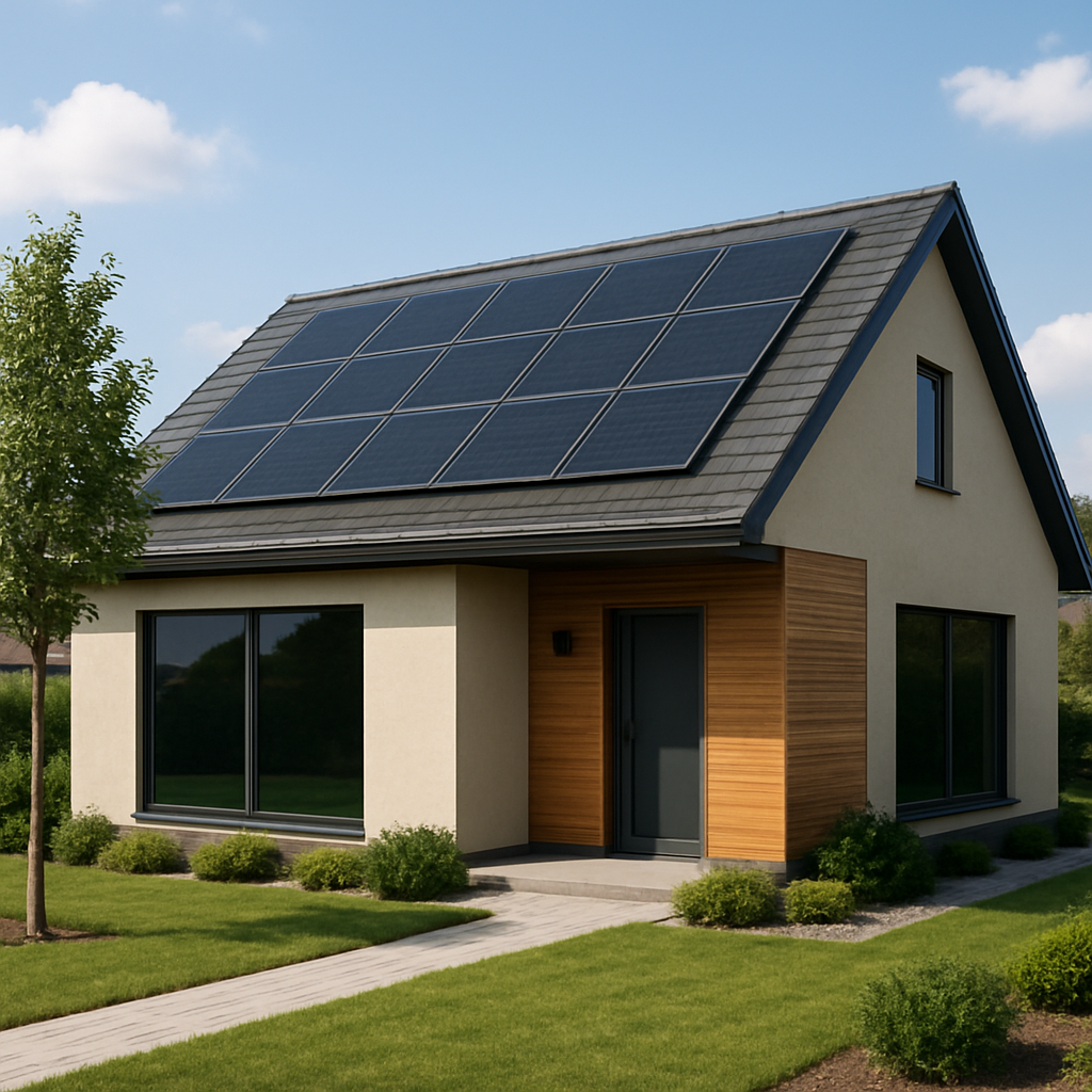Energy-efficient home with tinted windows