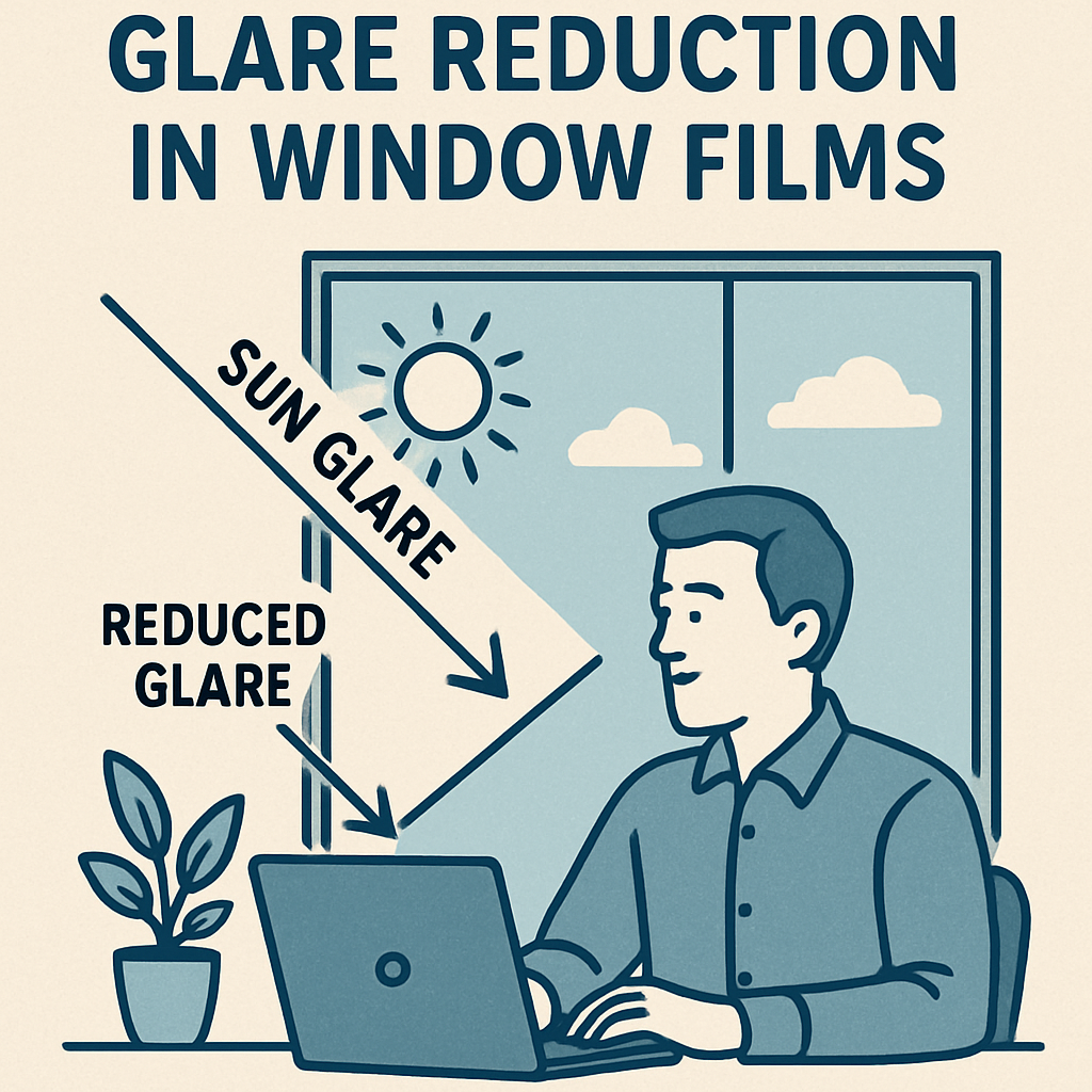 Glare reduction in window films