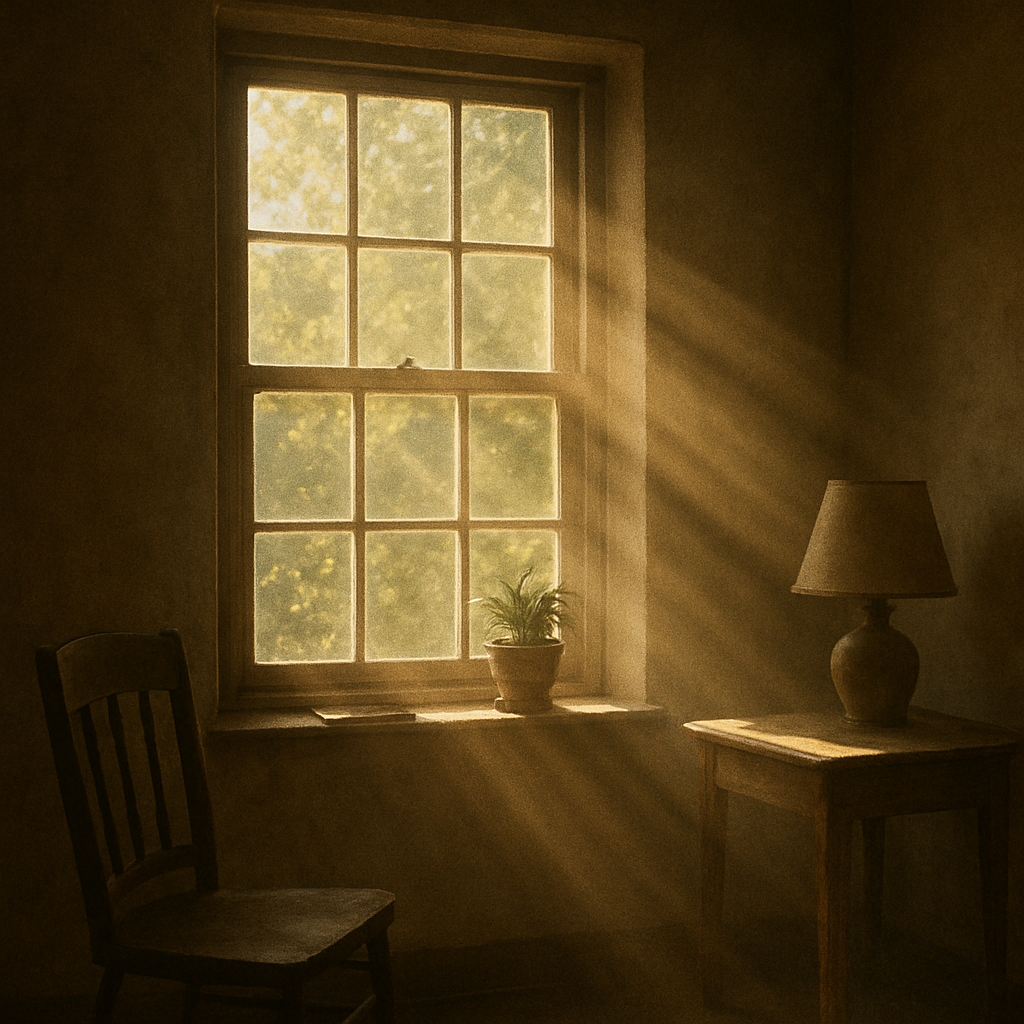 Sunlight streaming through window